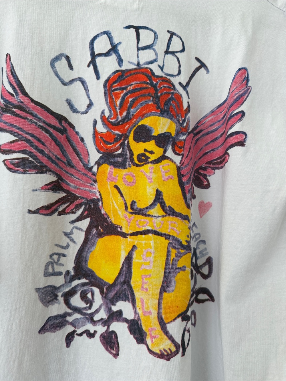 NWOT Sabbi Note to Self Oversized Tee - Picture 5 of 7